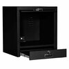 Global Industrial Counter Top CRT Security Computer Cabinet, Black, 24-1/2W x 22-1/2D x 27H 607294BK